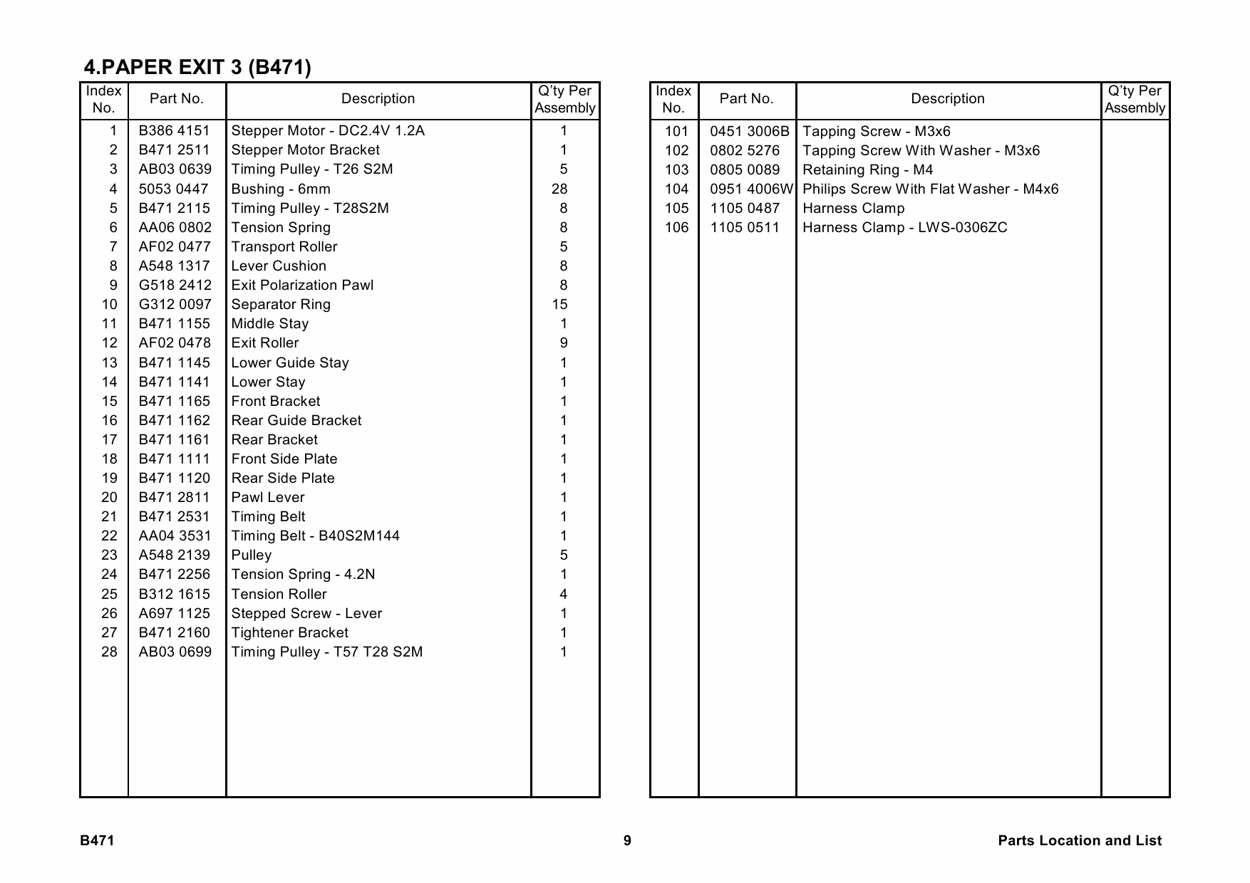 RICOH Options B471 MAIL-BOX-CS390 Parts Catalog PDF download-6